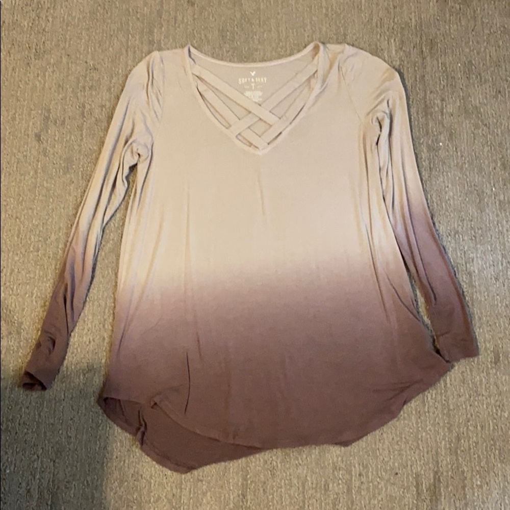 Swingy soft and sexy lightweight long sleeve top